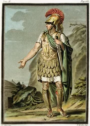 Achilles w zbroi, kostium do „Ifigenii” Jeana Racine